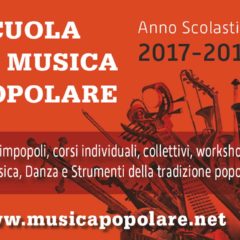 4 Ottobre 2017 – Serata di apertura del XXXII anno scolastico della SCUOLA DI MUSICA POPOLARE