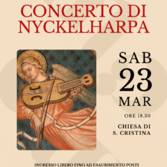 Sabato 23 Marzo – Alla Chiesa di Santa Cristina (Cesena) il concerto di Nyckelharpa organizzato dal Conservatorio Maderna-Lettimi