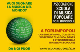 6 Ottobre 2023 – Teatro Verdi – Piazza Fratti Forlimpopoli serata di apertura della Scuola di Musica Popolare di Forlimpopoli anno scolastico 2023/2024