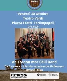 30 Ottobre 2026 Al Forlimpopoli Folk Club La musica Irish di AN TORANN MÓR CÉILÍ BAND